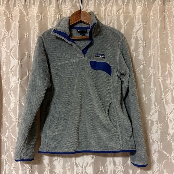 Patagonia Re-tool Fleece Pullover Gray 1/4 Snap Sweatshirt - Picture 1 of 11